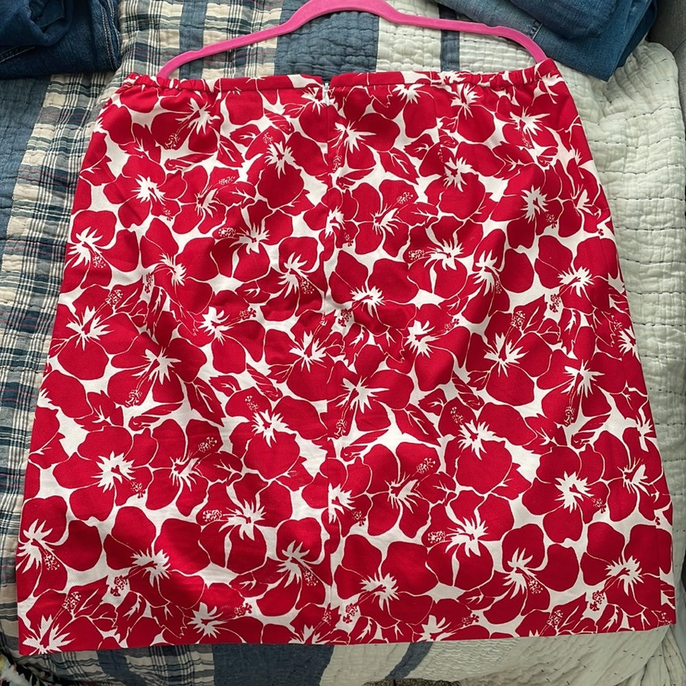 Talbots Beachy Hawaiian Skirt cotton and lined 16 - Picture 2 of 5
